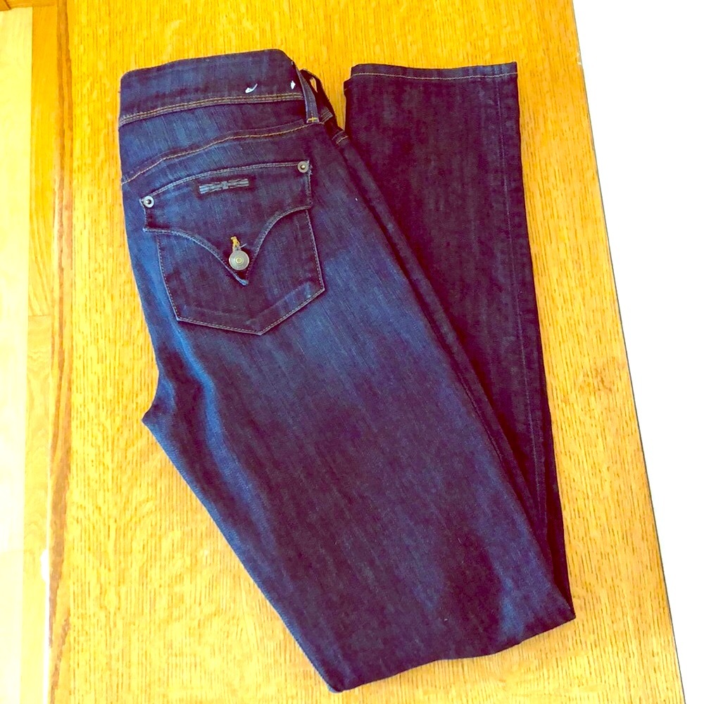 Hudson Colin Flap Skinny Jean dark denim 28W 32L